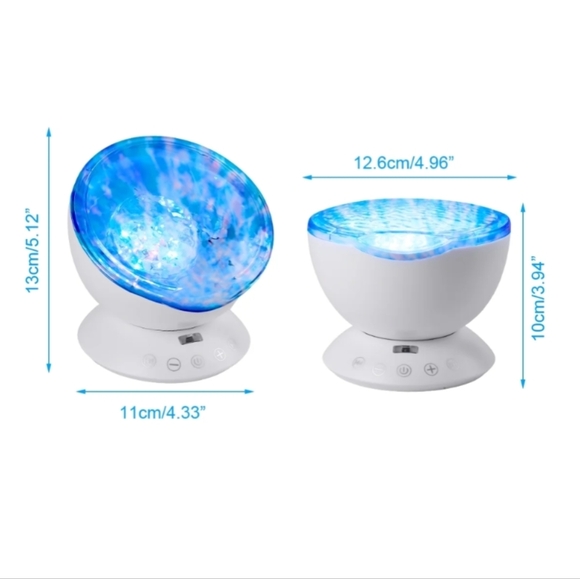 Ocean Wave LED Projector/Sound Machine with Remote - Picture 6 of 8